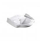 Kerasan Retro umywalka ścienna 73x54 cm biała 104701