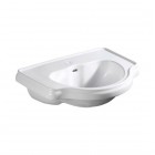 Kerasan Retro umywalka wpuszczana w blat 62x45,5 cm biała 103001