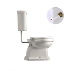 Kerasan Retro zestaw WC kompakt o/pionowy + dolnopłuk + mechanizm stare złoto 44893