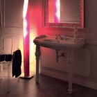 Kerasan Retro umywalka ścienna 100x54,5 cm 3 otworowa biała 105001/3OT