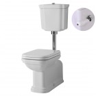 Kerasan Wafdorf zestaw WC kompakt + dolnopłuk + mechanizm chrom 44908