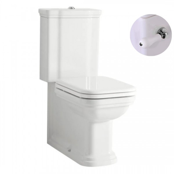 Kerasan Walfdorf zestaw WC kompakt + zbiornik + mechanizm chrom 44922