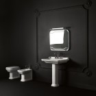 Kerasan Waldorf umywalka ścienna 80x55 cm biała