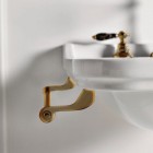 Kerasan Waldorf wieszak na ręcznik do umywalki stare złoto 740893