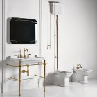 Kerasan Waldorf konsola do umywalki 80 cm złota 9197K2