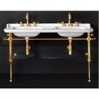 Kerasan Waldorf konsola do umywalki 150 cm złota 9195K2