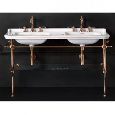 Kerasan Waldorf konsola do umywalki 150 cm stare złoto 9195K3