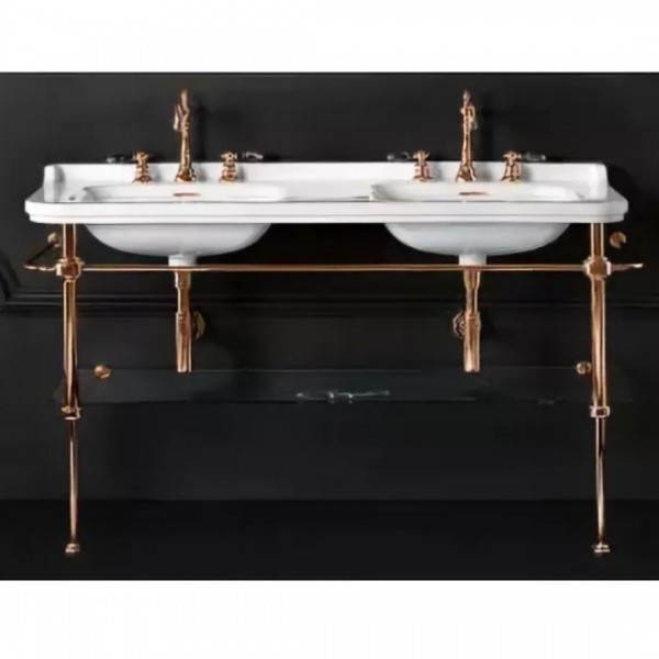 Kerasan Waldorf konsola do umywalki 150 cm stare złoto 9195K3