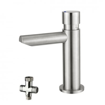 Makoinstal bateria czasowa umywalkowa z mieszaczem inox 9800INOX/M