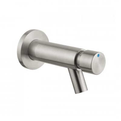 Makoinstal bateria czasowa umywalkowa ścienna do wody zmieszanej inox 9003DINOX