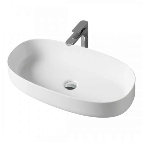 Art Ceram Cognac umywalka 68x35 cm nablatowa owalna biała COL00501