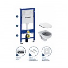 Geberit Duofix Basic Nova Pro oval zestaw przycisk chrom 118.339.21.1