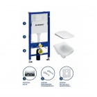 Geberit Duofix Basic Nova Pro krótka zestaw przycisk chrom 118.342.21.1