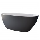 Besco Goya wanna wolnostojąca 142x62 cm czarny mat/biały WMMC-140G