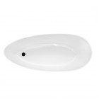 Besco Goya wanna wolnostojąca 142x62 cm czarny/biały WMD-140-GWC