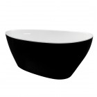 Besco Goya wanna wolnostojąca 142x62 cm czarny/biały WMD-140-GWC