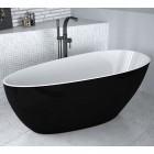 Besco Goya wanna wolnostojąca 142x62 cm czarny/biały WMD-140-GWC