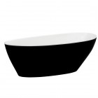 Besco Goya wanna wolnostojąca 160x70 cm czarny/biały WMD-160-G