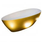 Besco Goya Glam wanna wolnostojąca 142x62 cm złota WMD-140-G