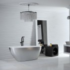 Besco Goya Glam wanna wolnostojąca 142x62 cm srebrna