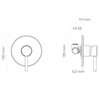 Oltens Molle bateria prysznicowa podtynkowa chrom 33100100