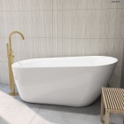 Oltens Molle bateria wannowa wolnostojąca złoto szczotkowane 34300810