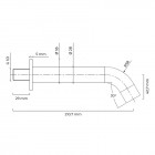 Oltens Molle wylewka wannowa 18,8 cm chrom 39100100