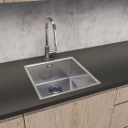 Oltens Stalvask zlewozmywak stalowy 1-komorowy 44x44 cm stal polerowana 71100100