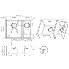 Oltens Stalvask zlewozmywak stalowy 1,5-komorowy 58x44 cm stal polerowana 71200100