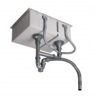 Oltens Stalvask zlewozmywak stalowy 1,5-komorowy 58x44 cm stal polerowana 71200100
