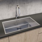 Oltens Stalvask zlewozmywak stalowy 1-komorowy 76x44 cm stal polerowana 71102100