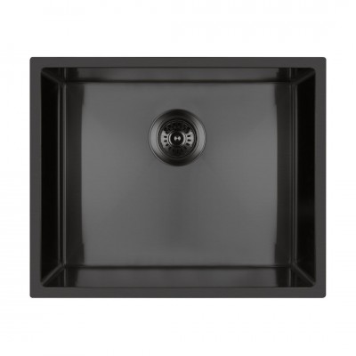 Oltens Stalvask zlewozmywak stalowy 1-komorowy 54x44 cm czarny 71101300