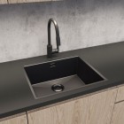 Oltens Stalvask zlewozmywak stalowy 1-komorowy 54x44 cm czarny 71101300