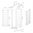 Oltens Varme grzejnik łazienkowy 151x50 cm biały 55003000