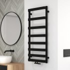 Oltens Varme grzejnik łazienkowy 108,5x50 cm czarny mat 55001300