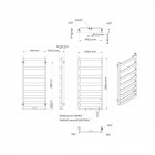Oltens Varme grzejnik łazienkowy 108,5x50 cm biały połysk 55001000