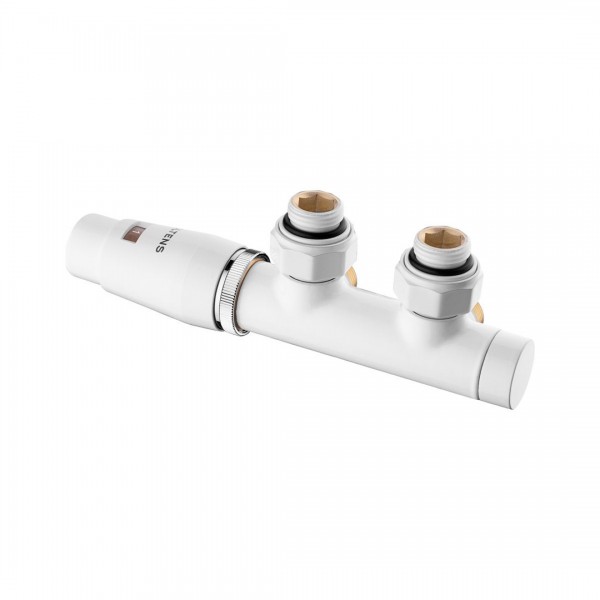 Oltens Varmare Ventil zestaw termostatyczny zintegrowany grzejnikowy lewy biały połysk 55901000