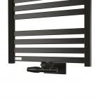 Oltens Varmare Ventil zestaw termostatyczny zintegrowany grzejnikowy lewy czarny mat 55901300