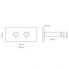 Oltens Varmare zestaw maskujący zaworów grzejnikowych chrom 55903100