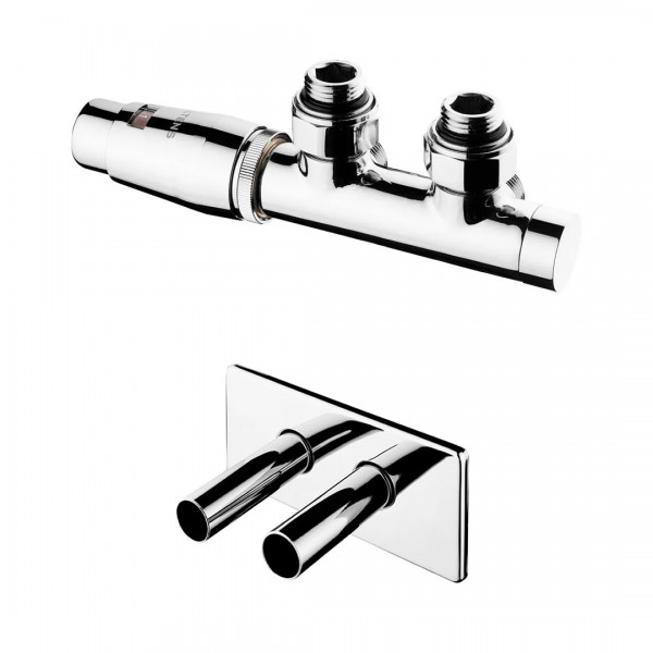 Oltens Varmare Ventil All in One zestaw termostatyczny zintegrowany grzejnikowy lewy chrom 559011001