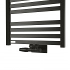 Oltens Varmare Ventil All in One zestaw termostatyczny zintegrowany grzejnikowy lewy czarny mat 45303