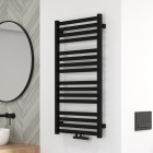 Oltens Vanlig grzejnik łazienkowy 96x50 cm czarny mat 55007300