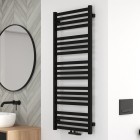 Oltens Vanlig grzejnik łazienkowy 121x50 cm czarny mat 55008300