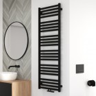 Oltens Vanlig grzejnik łazienkowy 146x50 cm czarny mat 55009300