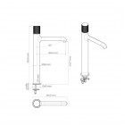 Oltens Hamnes bateria umywalkowa wysoka chrom 32505100