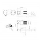 Oltens Hamnes bateria umywalkowa podtynkowa wylewka 19 cm chrom 32105100