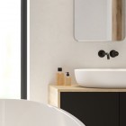 Oltens Hamnes bateria umywalkowa podtynkowa wylewka 19 cm czarny mat 32602300