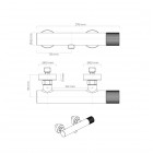 Oltens Hamnes bateria prysznicowa ścienna chrom 33005100