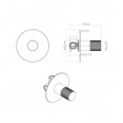 Oltens Hamnes bateria prysznicowa podtynkowa chrom 33105100