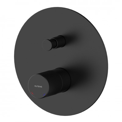 Oltens Hamnes bateria wannowo-prysznicowa podtynkowa czarny mat 34106300